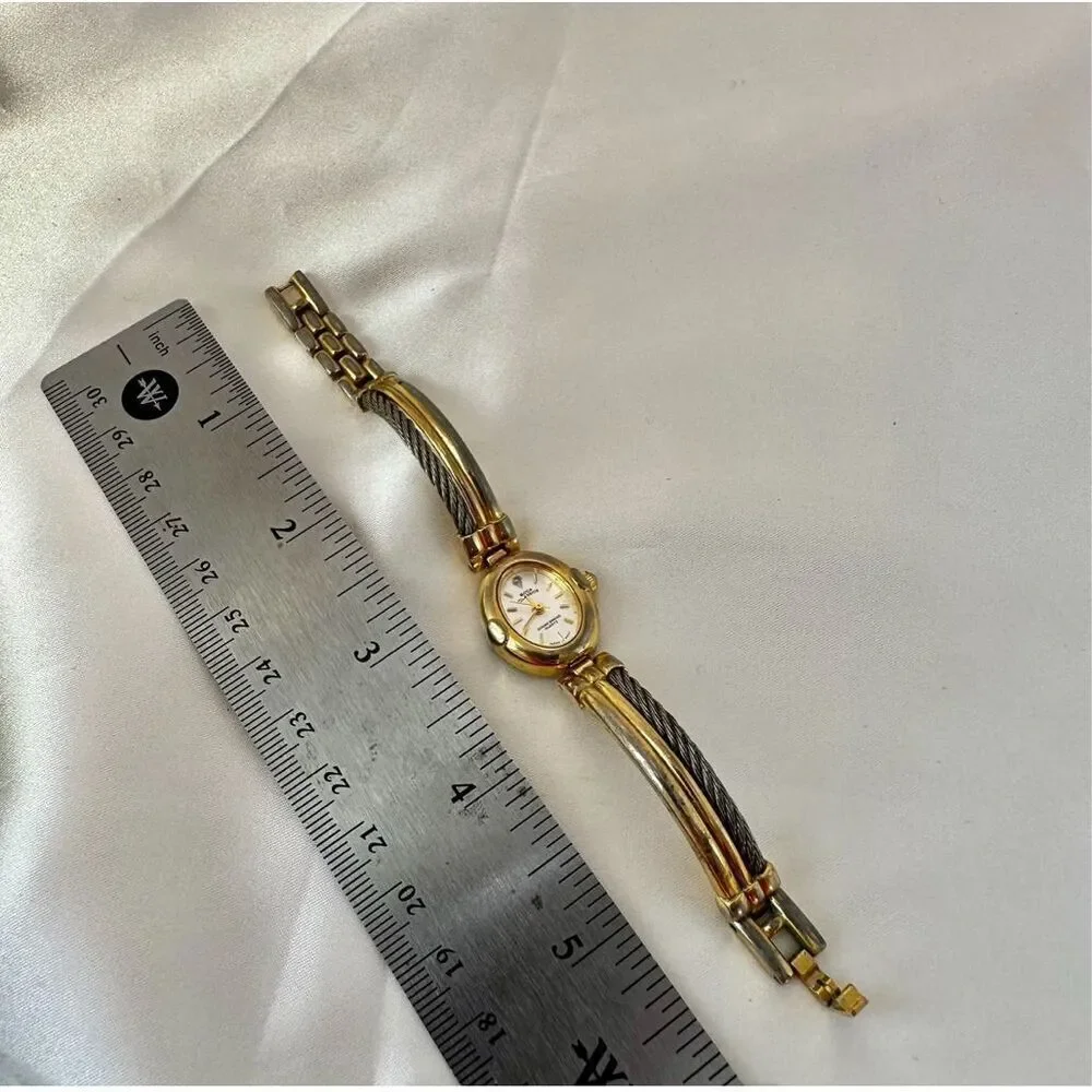 Boca Classics genuine diamond quartz watch